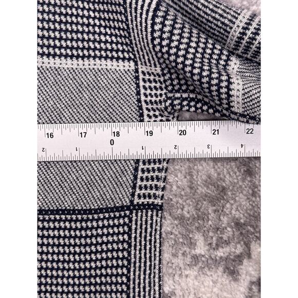 Eileen Fisher Sweater Small Womens Jacquard Knit Mock Neck Geometric Check - Picture 4 of 8